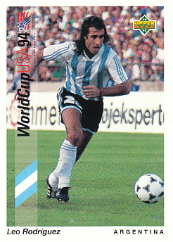 Leo Rodringuez Argentina Upper Deck World Cup 1994 Preview Eng/Spa #64